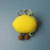 Cute Lemon Doll Crochet Keychain Creative Fruit Series Handmake Knitted Keychains  Fruit Keyrings Custom Accessories