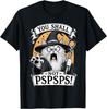 You Shall Not PSPSPS Funny Wizard Cat Fantasy Art T-Shirt S-3XL