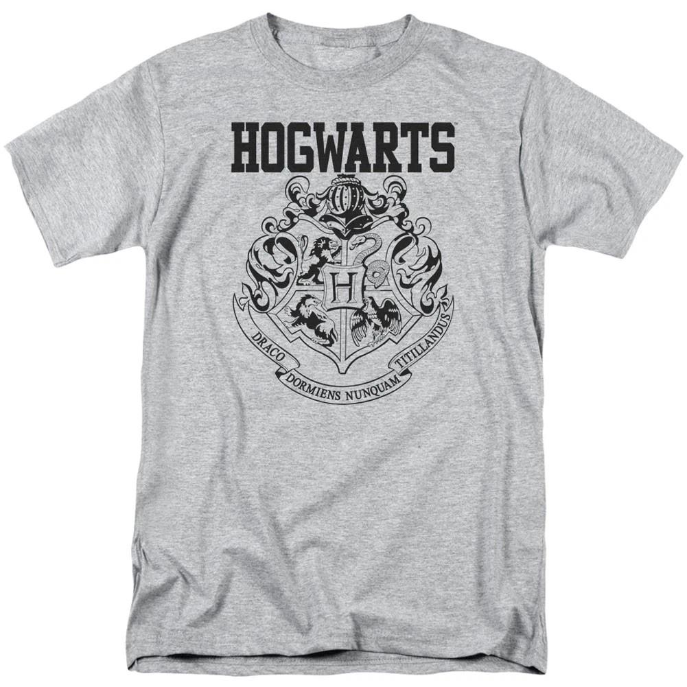 Men s Harry Potter Hogwarts Athletic T-shirt Small Athletic Heather M