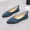 Fashion Genuine Leather Multi-color Low-heeled Women's Shoes Round Toe Flat Bottom Shallow Cut Single Shoe Casual Versatile Loafers