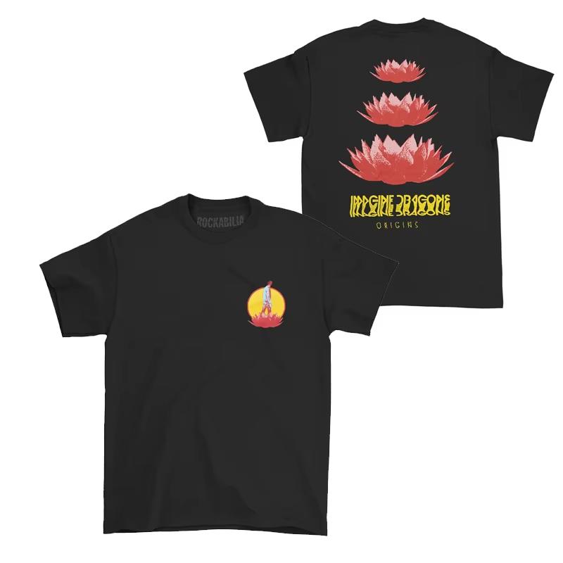 Sommer und Herbst Klassisches Dreamdragon Band bedrucktes T-Shirt locker und lässig kurzärmeliges Herren- und Damen-Sportoberteil
