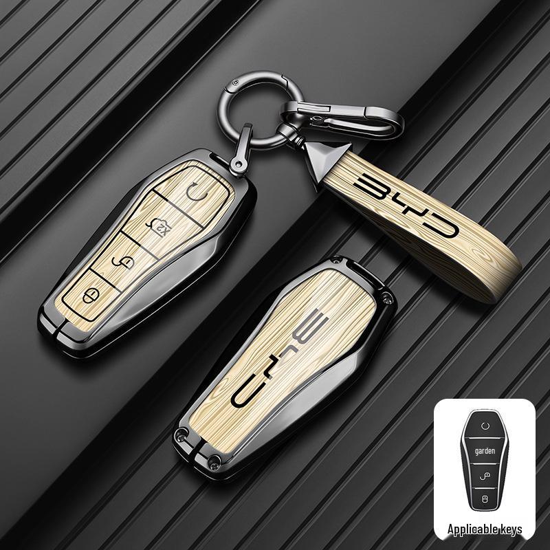 BYD S7 Key Shell Cover for S6, F3, G6, E6, G3, L3, F0, M6 - Metal Key Case