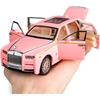 Rolls-Royce Phantom-Modellauto im Maßstab 1/32, Spielzeugauto mit Rückziehfunktion aus Zinklegierung mit Ton und Licht als Geschenk für Kinder, Jungen und Mädchen