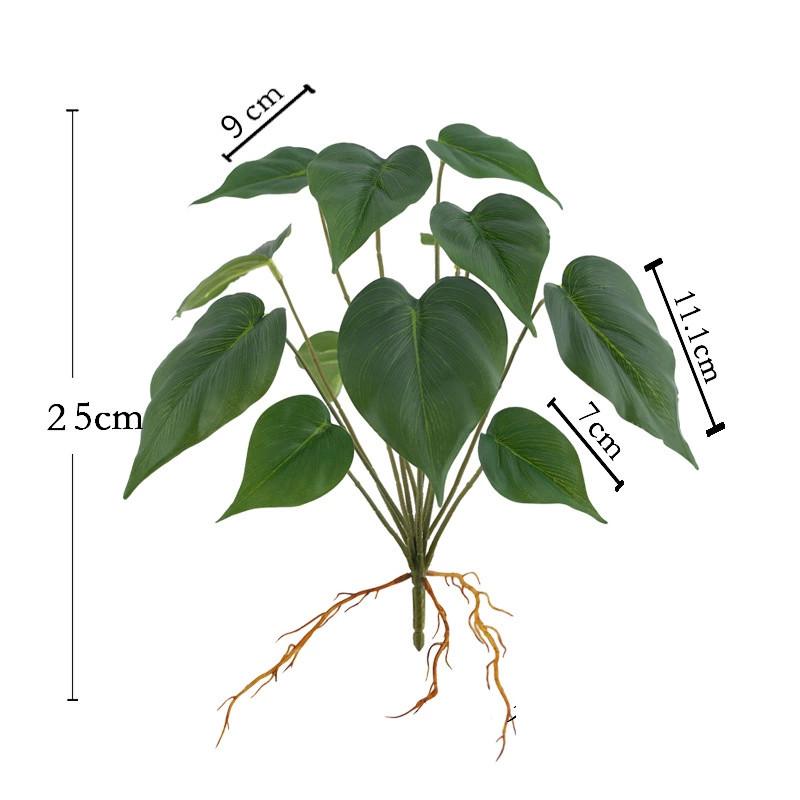 

Green Plant Artificial Leaf Wall Decor With Durable Materials For Indoor Garden And Home Office Decor Style 2