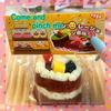 Cake Squeeze Toy Small Cake Stress Ball Soft Realistic-Looking Food Birthday Cake Toy Slow Rising Sensory Activities For Birthday Holida
