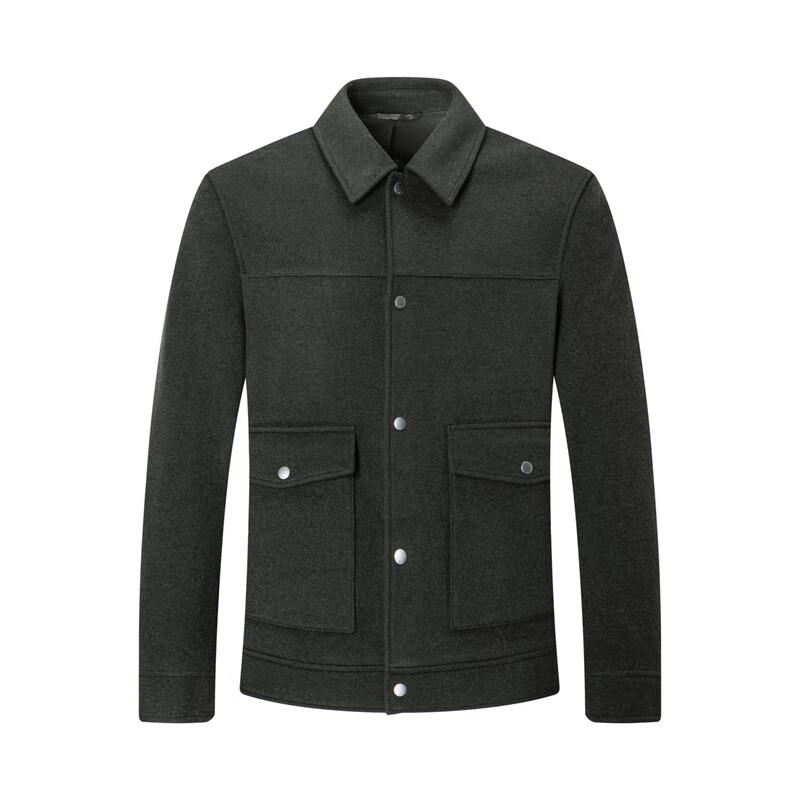 

SEPTWOLVES Men s Lapel Wool Blend Jacket 4XL