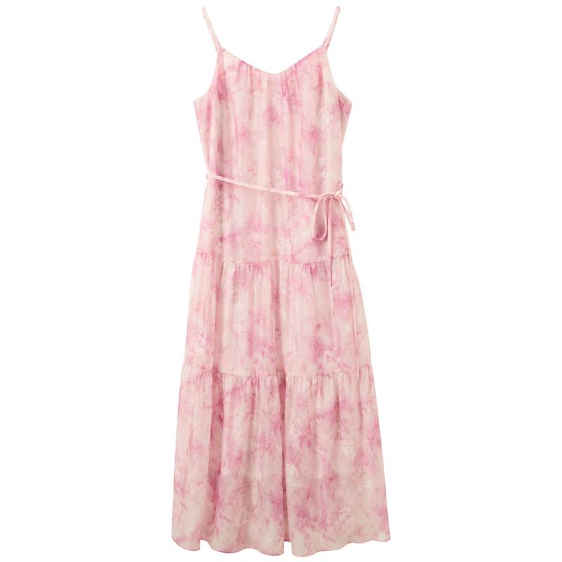 San Cai 2026 Summer French Romantic Floral V-Neck Sleeveless Maxi Dress