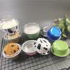 Tasses Rondes à Gâteau en Feuille d'Aluminium avec Couvercles, Moules à Muffins Colorés, Moules à Pudding Antiadhésifs, Fournitures de Fête pour Desserts et Pâtisseries