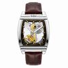 Reloj Mecánico Automático Transparente Hombre Steampunk Esqueleto Engranaje de Lujo Cuerda Automática Cuero Relojes de Hombre Montre Homme