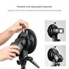 Handheld Hand Grip S Shape Bracket Accessory for Bowens Mount Camera Top Flashlight Black
