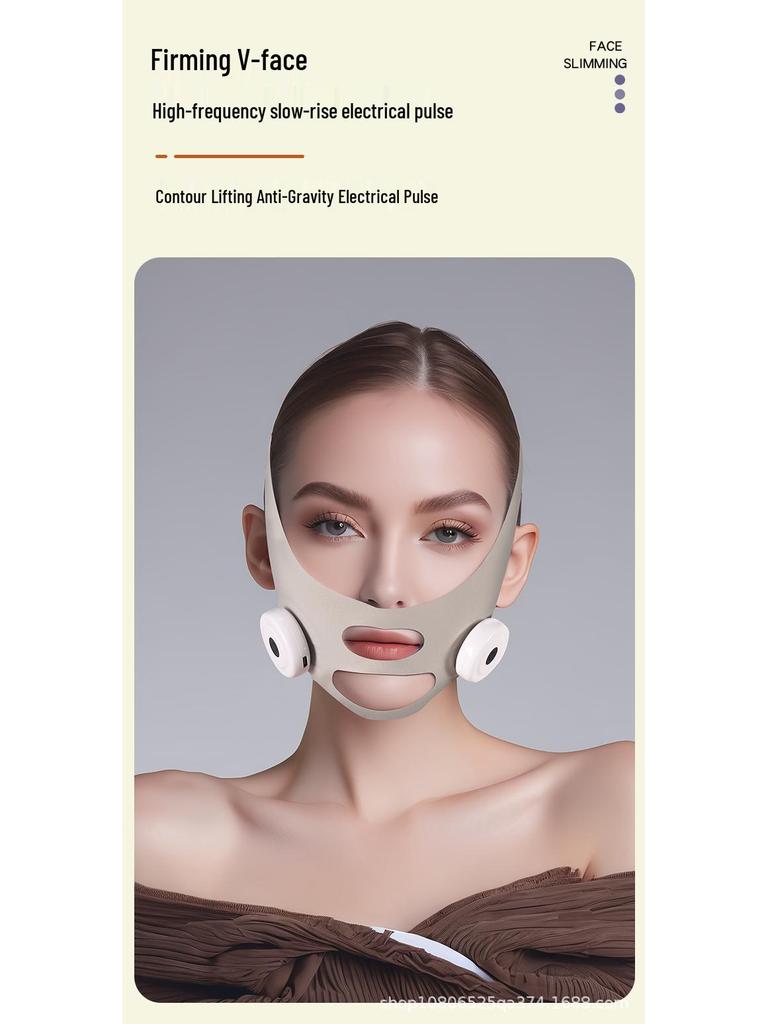 EMS Pulse V-Face Massager: Home Use Band for Lifting, Firming, Shaping, and Slimming Chin V-Face.