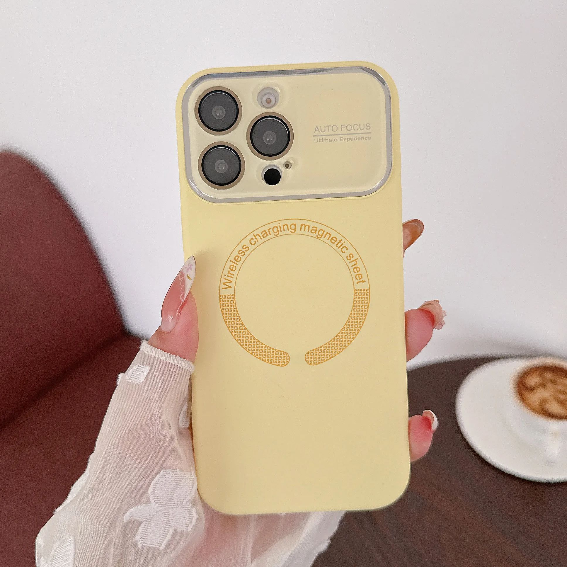 

Large Window Liquid Silicone Magnetic Case For iPhone 16 15 14 13 Pro Max For Magsafe Wireless Charger Matte Shockproof Cover For iPhone 13Pro Max