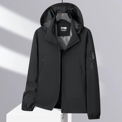 Men's Windbreaker Jacket, Fashionable Windproof Outdoor Sports Single Jacket