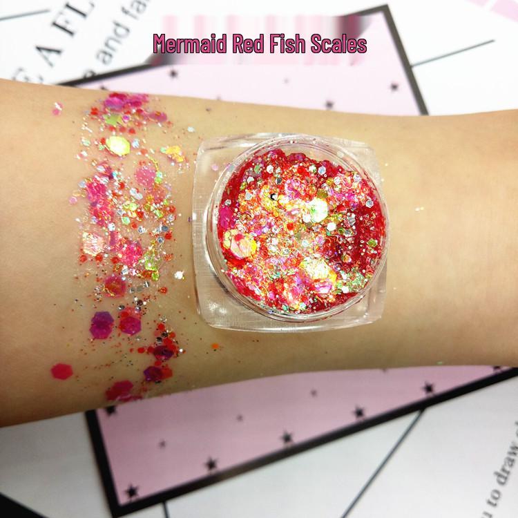 High-Gloss Mermaid Scale Sequins Self-Adhesive Nail Art