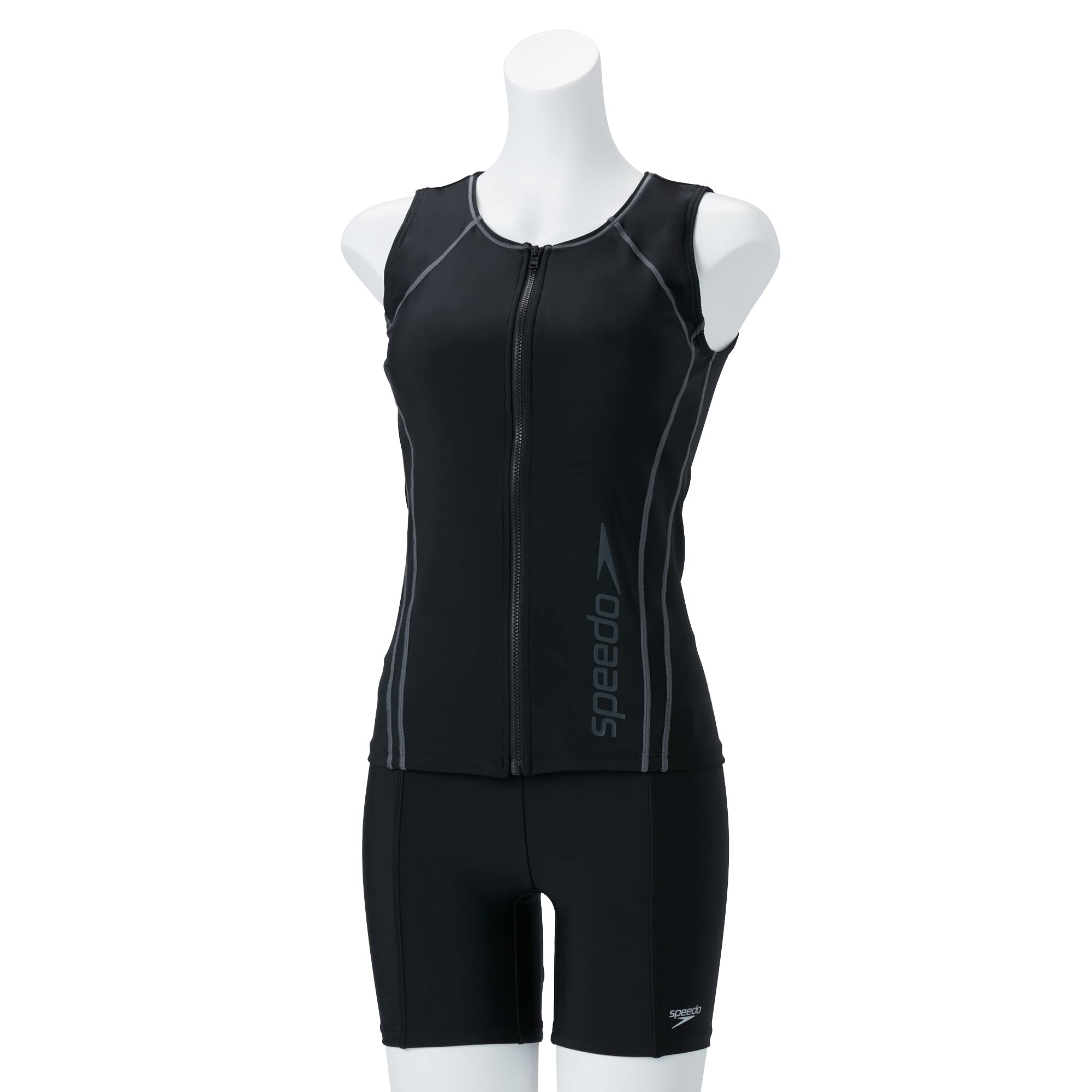 

Раздельный купальник Speedo V SFW22315V Серый L Женский Черный/Угольный