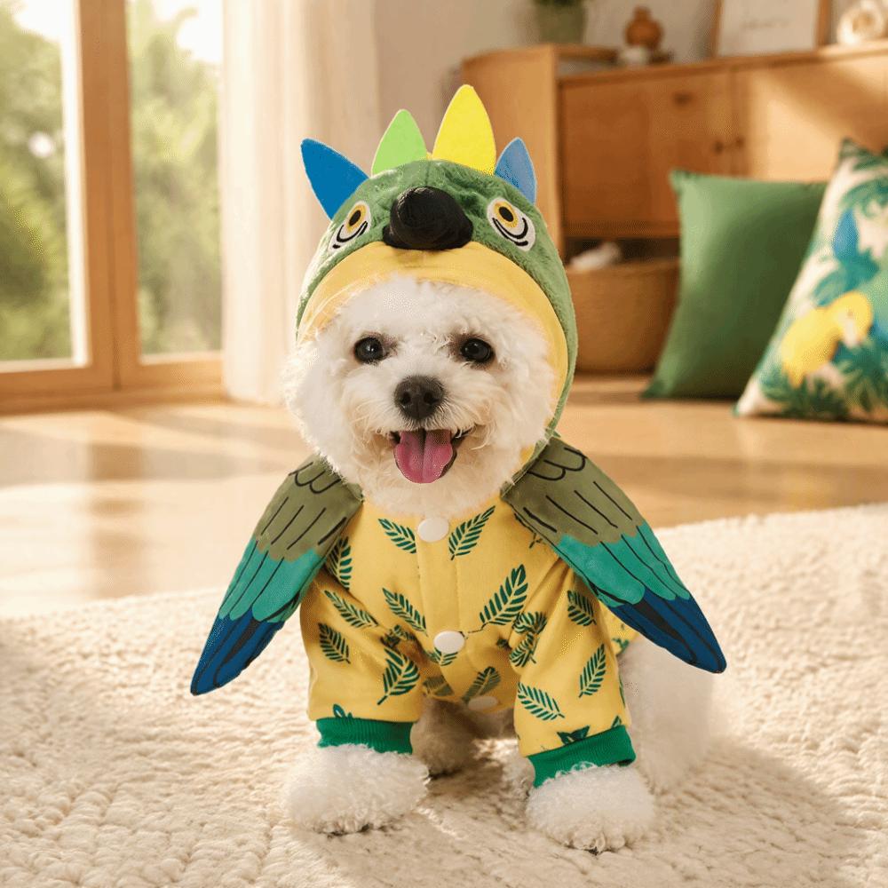 Funny Design Pet Costume Warm Poncho Cape Holiday Pet Outfit Funny Dog Costume  Halloween