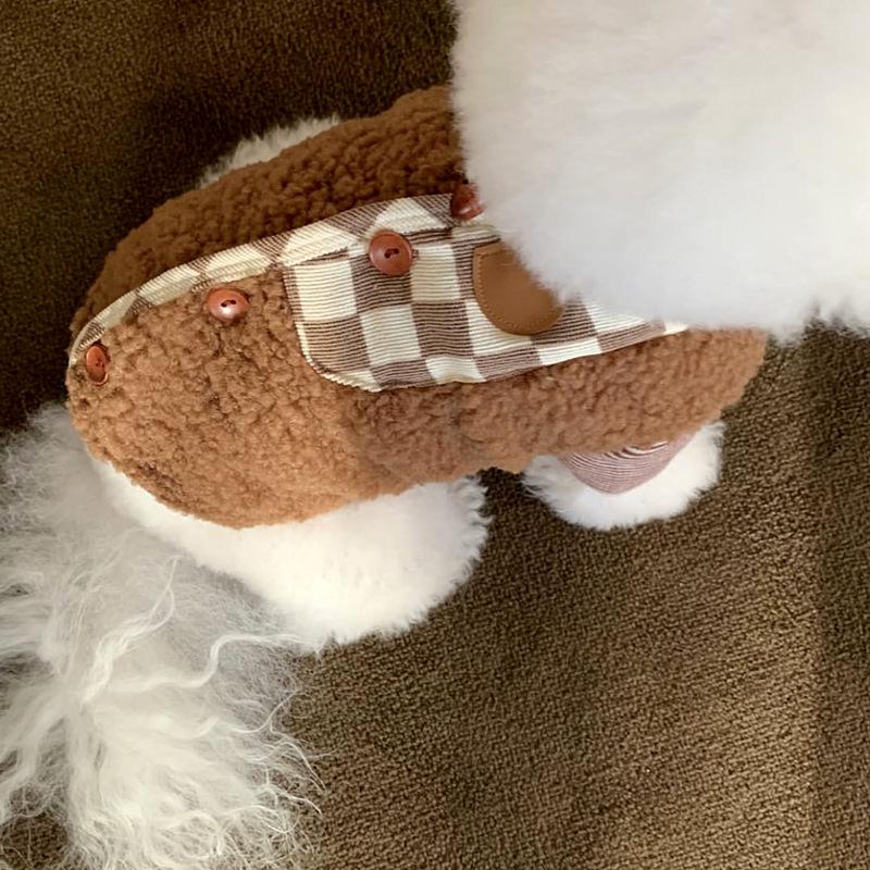 Pet Autumn and Winter Clothing Teddy Bichon Vest Yorkshire Small Dog Pomeranian Cat Dog Clothing Autumn Warm