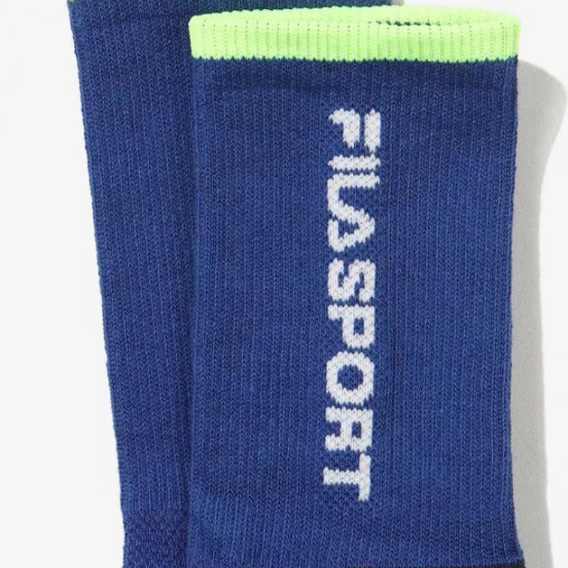 [fila Kids] Sporty Long Socks  Fk3scg3036x Dbu  q0zFk3scg3036xDbu