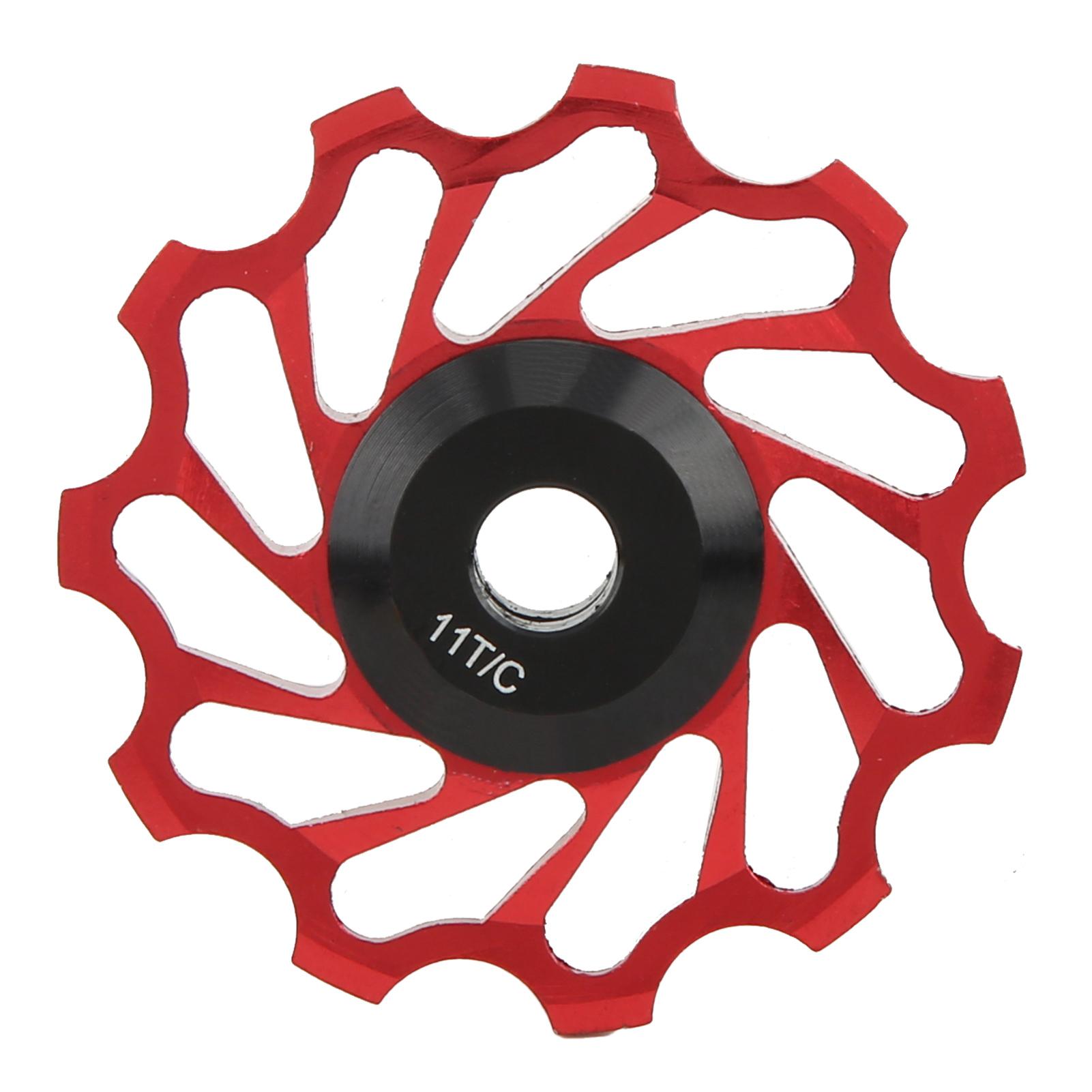 

WAKE Керамический подшипник Ролик переключателя передач Алюминиевый сплав Герметичный 11T Ролик направляющий для заднего переключателя Красный красный