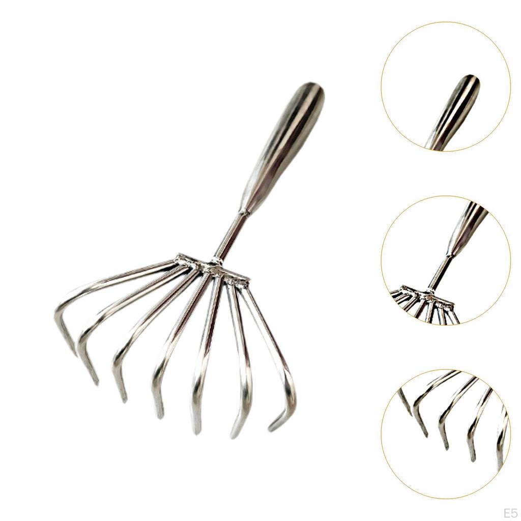 Shape Stainless Steel Tool Easy Use Handheld Seafood Shell Remover for Collecting Leaf