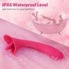 2 In 1 G-spot Vibrator Sex Toy for Women with Tongue Licking Nipples Clit Clitoris Stimulator Powerful Vibration Adults Toy