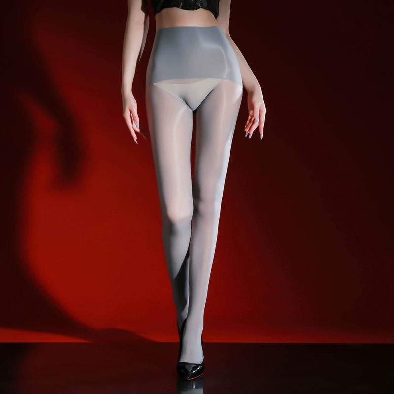 Breiter Taillenbund Nahtloses Design Pferdeöl Extra Große Strumpfhosen Hohe Dichte Yoga Tanz Formende Strümpfe Damen Sommer Glatte Strumpfhosen