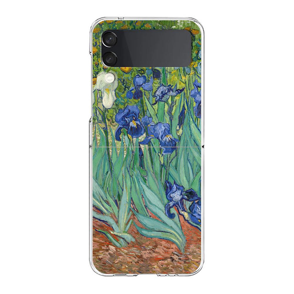 Van Gogh Art Aesthetics Angel Clear Pouzdro na telefon pro Samsung Z Flip 4 5 Pouzdro Transparentní High Hard PC Pro Galaxy Z Flip 3 5 Cover
