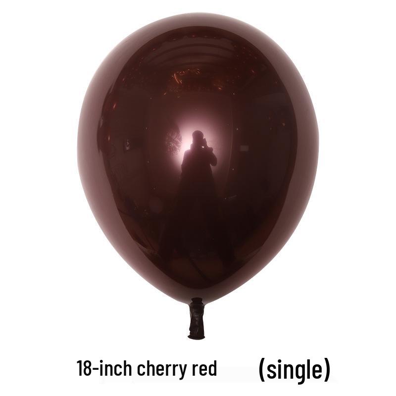 Double-Layer Cherry Red Party Balloons (5", 10", 12", 18", 36")