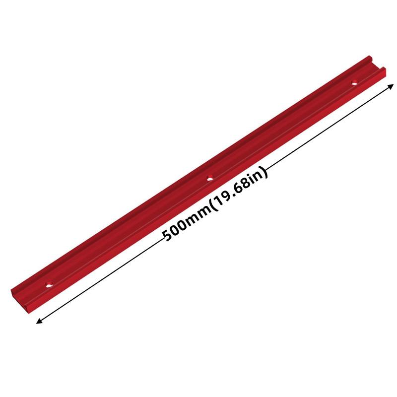T Track 30-50cm, Aluminium T-track Woodworking Standard Miter Gauge Guide Chute T Track T Slot Wood Tool for Workbench Table Saw