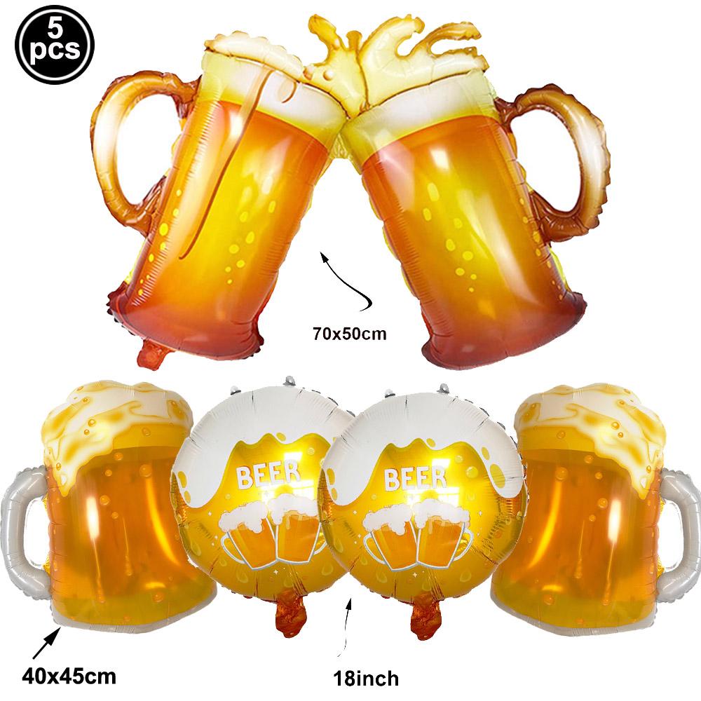Whiskey Party Decor Whiskey Beer Bottle Glass Cup Balloon Banner Whiskey Honeycomb Table Decor Men Women Birthday Party Supplies
