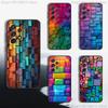 3D Art Block Cool Phone Case For Samsung S25,S24,S23,S22,S21,S20,S10,Ultra,Plus,Lite,FE,Soft Silicone Black Cover