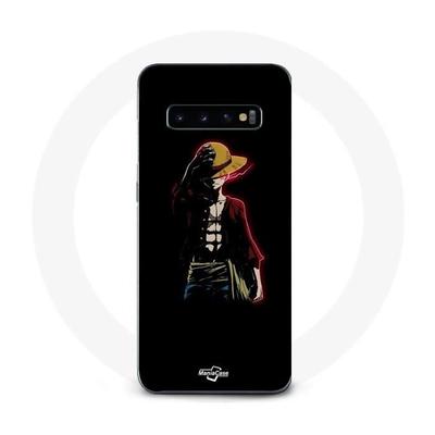 Case - MANIACASE - Samsung Galaxy S10 Plus - Manga Anime Luffy - Flexible - Black