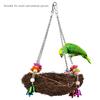 Bird Nest Hanging Cage Hut Tent Bed Bird Parrot Toy Birds Nest Parrot Straw Nest Cages