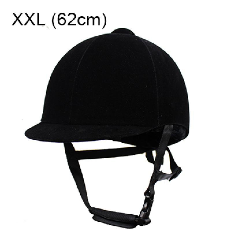 Reithelm Unisex Klassischer Reithelm aus Samt, Pferdeausrüstung, Fahrradhelm, Schutzkappe, 54-62 cm, verstellbar