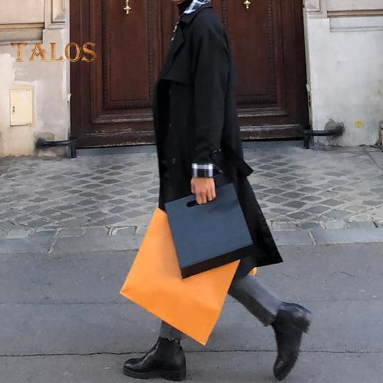 Herren Windjacke Revers Langarm Zweireihig Verstellbarer Gürtel Trenchcoat mit Taschen Einfarbig Lockere Passform Mittellange Oberbekleidung