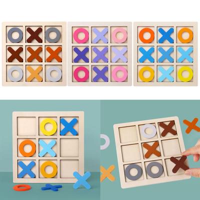 Puzzle Chess Toy Table Wooden Board Game Parent-Child Interaction Game Board Educational Toy Birthday Gift for Kids