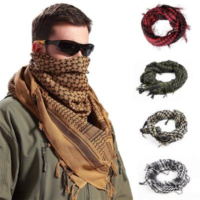 Sciarpa Shemagh alla moda Uomo/Donna Cotone Militare Uomo keffiyeh Sciarpa Tattica Deserto Sciarpa Araba per Uomo, Sciarpa Kufiya Yasser Arafat