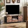 Multi-Storage Industrial TV Stand - Brown/Grey/Black