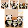 Entzückendes 30cm 40cm 50cm Niedliches Bambus haltendes Panda Plüschtier Weiches Stofftier Geschenk