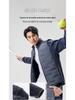 Men's Lightweight Winter Duck Down Jacket with Stand Collar and Warm Fleece