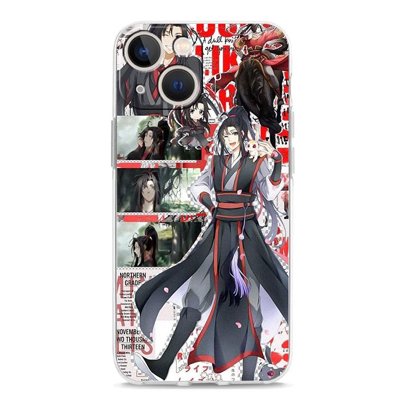 Anime Mo Dao Zu Shi Wei Wuxian Luxury Clear Phone Case For iPhone 15 16 14 13 12 11 Pro Max XS X XR SE 7 8 Plus Shockproof Cover