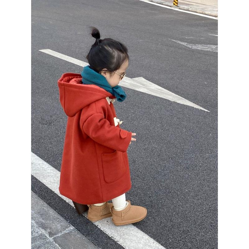 Korean solid color children's low-top matte leather snow boots girls' cotton boots short boots baby cotton shoes