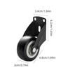 Furniture Moving Casters Rubber Swivel Quiet Wheels 360 Degree Rotation Heavy Duty for Sofa Bed Home Office Use