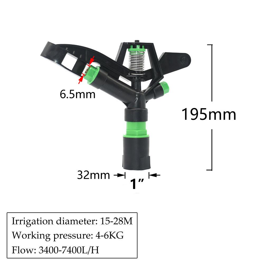 

1/2 3/4 1 1.5 2 Внутренняя резьба Большой радиус покрытия Дождеватели Ферма Сад Орошение Полив Дождевальная пушка Металлический газонный дождеватель