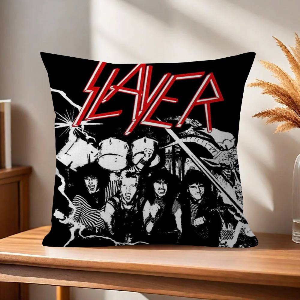 Classic Band Slayer Pillowcase Toon Gift Cushion Cover Bedroom Home Sofa Chair Seat Decor Pillow Case
