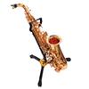 Sax Stand Foldable Alto Tenor Saxophone Stand Adjustable Metal Triangle Base Design Stand
