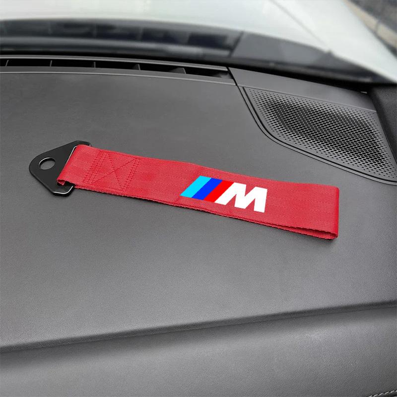 ZWVP7 Car Decorative Nylon Bumper Trailer Towing Ropes For BMW M M3 M5 X1 X3 X5 X6 E46 E39 E36 E60 X1 X2 X3 X4 X5 Styling Accessories