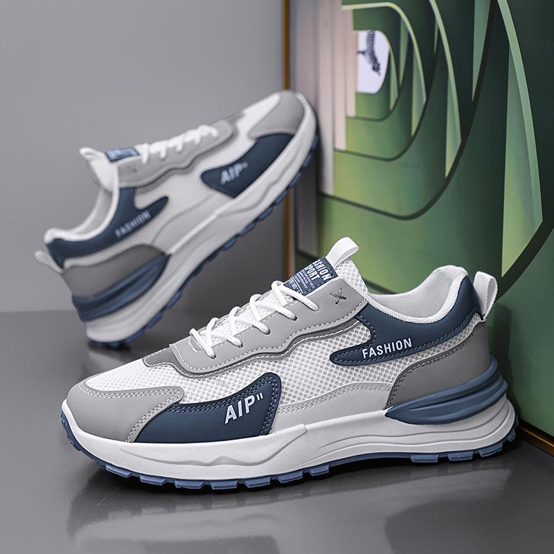 

Fashion 2025 Men s Spring New Running Mesh Tenis Masculino Anti Odor Strap Hiking Breathable Casual Sneakers Shoes Large Size 39-44 44