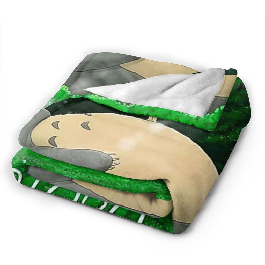 Cute T-Totoros Blanket Warm Cozy Fluffy Throw Blankets for Bed 50x60 Inch Multiple Sizes Bedspread