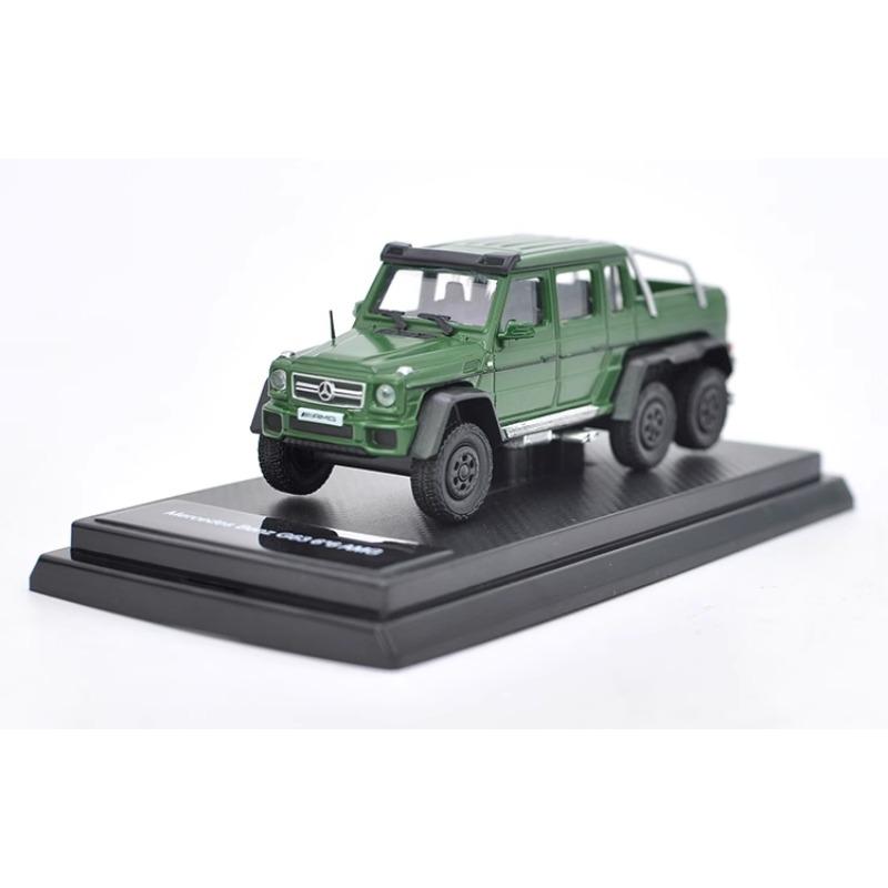 AAM1 Diecast 1:64 Scale Mercedes-Benz G63 6X6 4X4 G500 AMG Benz G-Class Pickup Alloy Car Model Collectible Toy Gift Souvenir Display